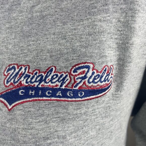 Vintage Fruit Of The Loom Womens Chicago Cubs Wrigley Field Embroidered Tee Larg - Picture 3 of 9